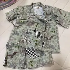 恐竜柄甚平 上下セット