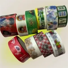 10個セット マスキングテープ 多様デザイン⑥