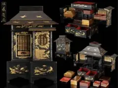 江戸時代・徳川家伝来 葵紋金蒔絵四段重箱（大名道具） - メルカリ