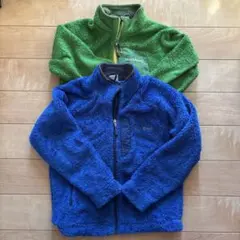 mont-bell フリースジャケット Kids 120 青 緑 2色セット