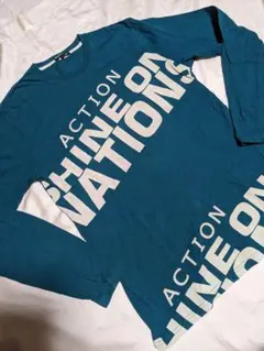 semantic action ターコイズ M 長袖カットソー