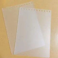 A6 12穴 PP表紙 ツイストノート対応 クリア