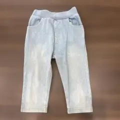 ライトブルーデニム風ボトムス110