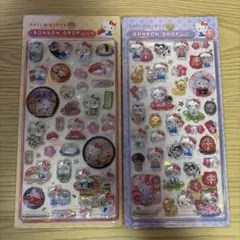 ハローキティ ボンボンドロップシール 2種セット