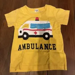 CHEEK ROOM 救急車 Tシャツ 80cm イエローのサムネイル