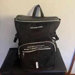 LOVE RABBY 黒リュック メッセージ付きのサムネイル