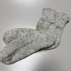 手編み靴下　114 ウール100%