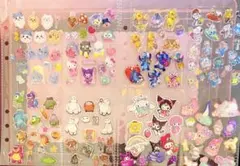 A5サイズ2枚セット　おすそ分け　シール　3D マシュマロ　サンリオ　色々