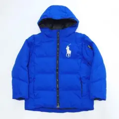 4283✠ 美品 ポロラルフローレン ブルー キッズ ダウンジャケット 7
