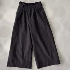 pom ponette ポンポネット ワイドパンツ 150 ネイビー チェック