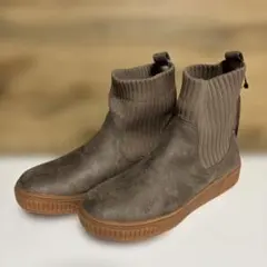 限定値下げ【新品未使用】シューラルー　 スエード風 ニットブーツ