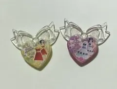 プリズムストーン リボン付き 羽