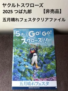 【新品】ヤクルトスワローズ　2025 つば九郎 五月晴れフェスタクリアファイル