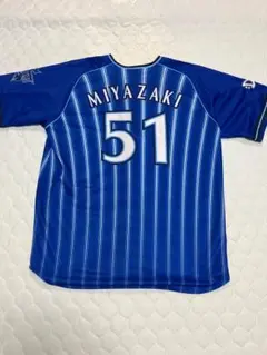 S*K様 横浜DeNAベイスターズ 復刻ユニフォームサイズ Ｌ 豪華刺繍 宮﨑 ベイスターズ山﨑康晃選手の2022ホームユニへの刺繍 – お客様の