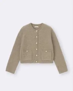 GU ツイーディーニットカーディガン