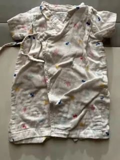 ミキハウス カラフル動物柄 ベビー甚平 約60〜70cm