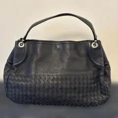 SAZABY黒 編み込み ショルダーバッグ