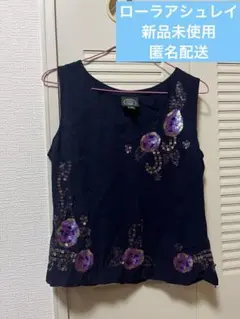 新品LAURAASHLEY ローラアシュレイ ノースリーブトップス スパンコール