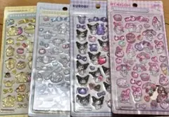 年内最終セット　サンリオ　ボンボンドロップ風シール　4枚セット