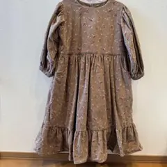 little cotton clothes 長袖ワンピース　7-8y