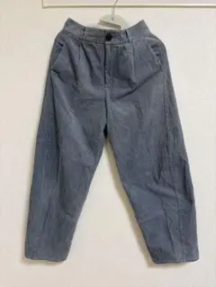 GU ブルー ワイドパンツ Lサイズ