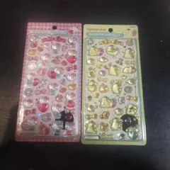 ポムポムプリンA&キティサンリオ ボンボンドロップシール 2シートセット