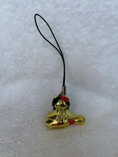 ハローキティ ストラップ 金色