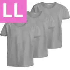 ✨インナーシャツ XL メンズ 夏 吸汗 速乾 接触冷感 クルーネック グレー