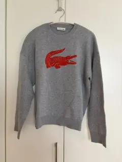 LACOSTE クルーネック ニット グレー