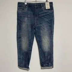タグ付き ユニクロ スリムボーイフレンドフィット アンクルジーンズ サイズ27
