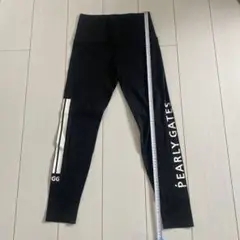 PEARLY GATES レディース レギンスパンツ 黒 フリーサイズ