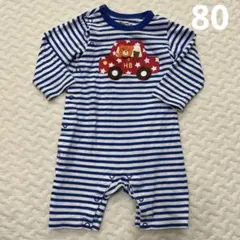 【ミキハウス】 HOT BISCUITS カバーオール ロンパース 80サイズ