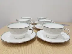 ノリタケ ボーンチャイナ フェアモント ティーカップ＆ソーサー6客セット