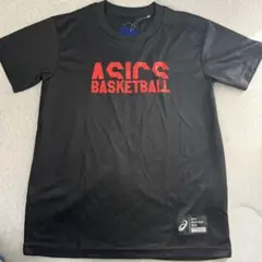 新品ASICS バスケットボール Tシャツ 140ブラック/レッド
