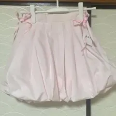 GRL ピンク インパン付き バルーンスカート Sサイズ リボン付き
