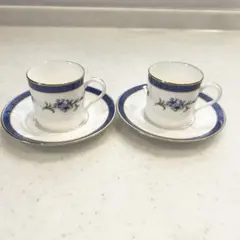 ティファニー　エスプレッソカップ・ソーサー 2個セット