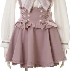 LIZLISA リズリサ レースアップサスペンダー付きスカパン 未使用 レースアップサスペンダー付スカパン ｜ LIZ LISA（リズリサ