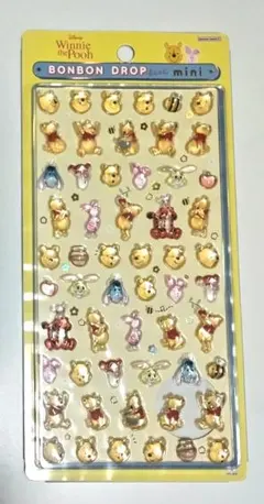 【国内正規品】 くまのプーさん ボンボンドロップシール ミニ サンスター文具