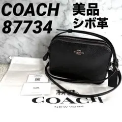 【美品】COACH コーチ ショルダーバッグ カメラバッグ 黒 87734ロゴ