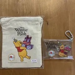 【100周年イオン限定品】未開封プーさん 巾着&マルチケース非売品 100周年