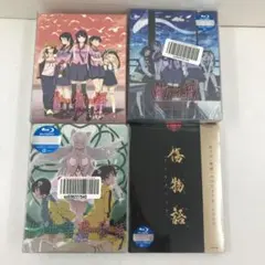 物語シリーズ Blu-ray 4本セット 未開封含む 物語シリーズ DVD+Blu-Ray 全巻セット OVA 猫物語, 黒, 白, 傾