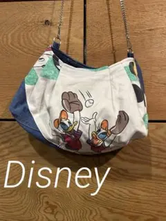 アンティーク　Disney ハンドメイド　ポシェット　ドナルド
