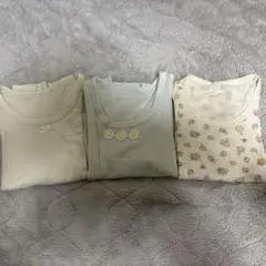 ベビー肌着 長袖シャツ 3枚セット