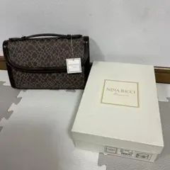 NINA RICCI ニナリッチ ジラフ柄 本革 レザー ハンドバッグ