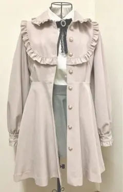 シャツワンピース　羽織り　トレンチコート