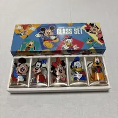 昭和〜平成初期 ディズニーキャラクターグラス5個セット コップ 日本製 当時物