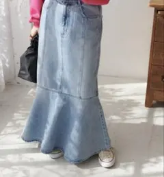La boutique BonBon リボンデニムマーメイドスカート - メルカリ