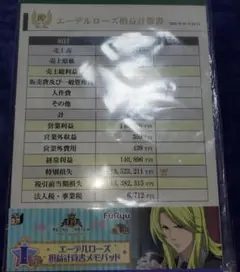 KING OF PRISM エーデルローズ損益計算書メモパッド