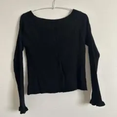 【新品未使用】mysty womanリブ編み長袖ニットセーター