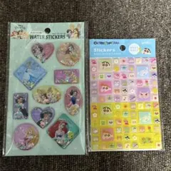 ディズニープリンセス ウォーターシール and タイルシールクレヨンしんちゃん